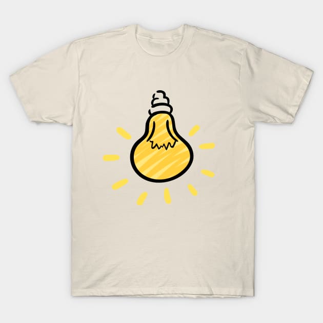 Light bulb T-Shirt by FUNEMPIRE